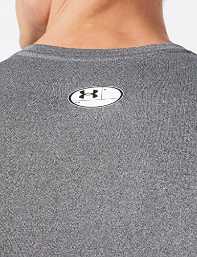Under Armour Herren ColdGear Armour Fitted Crew T-Shirt, Herren, T-Shirt, 1366068-020, Charcoal Light Heather/Schwarz (020), M Groß – Ansicht 5