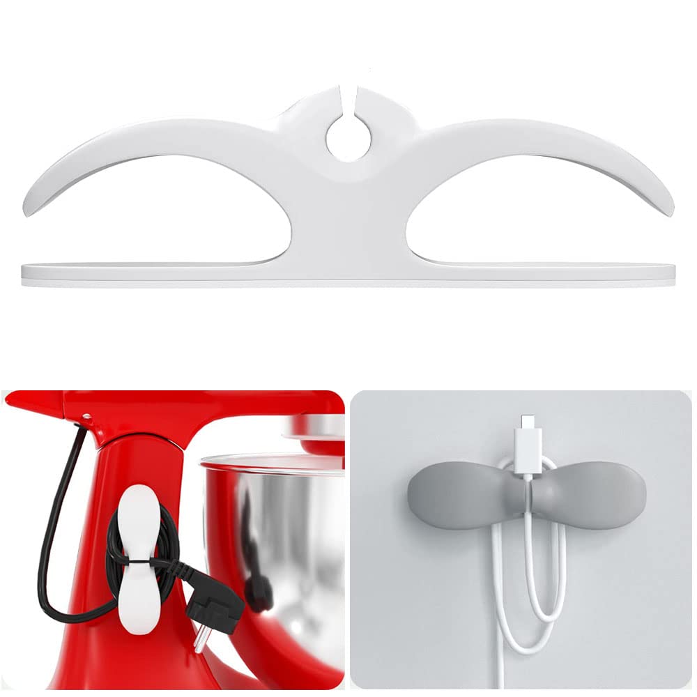 Organisateur De Fils GUOMIS | Lot De 6 Clips Auto-Adhésifs | Pour Appareils De Cuisine | Silicone