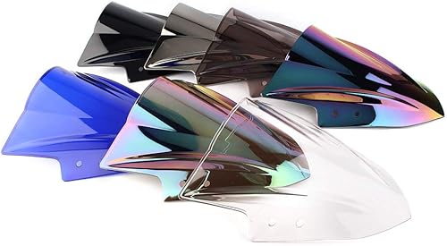 Miniatura 5 de FSFY - Deflector de parabrisas de motocicleta con doble burbuja para Kawasaki EX300 Ninja 300 250 2013-2017, transparente