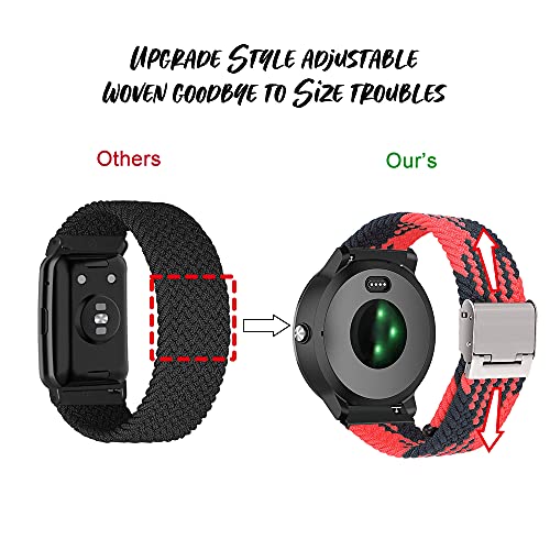 Niboow 20mm Strap for Garmin Venu Sq 2/Venu Sq 2 Music/Venu Sq/Venu Sq Music/Venu 2 Plus - Image 4