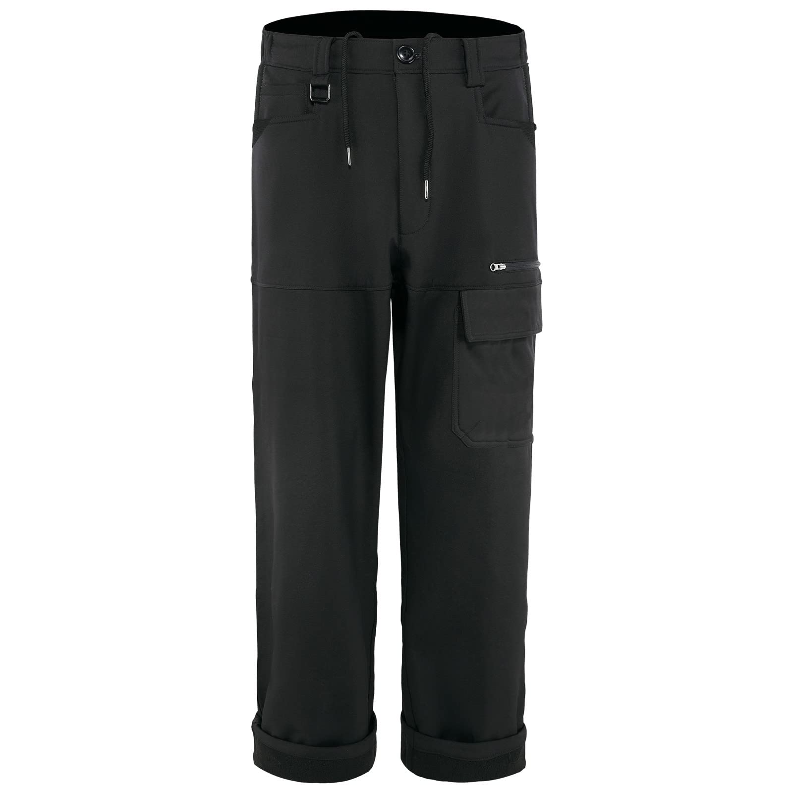 Pantalones De Deporte Hombre Pantalon Chandal Jogger Casual Pantalones Deportivos Pantalones con Bolsillos De Forro Polar Pantalón De Corte Ancho Y Elástico Felpa Pantalones Invierno Algodón
