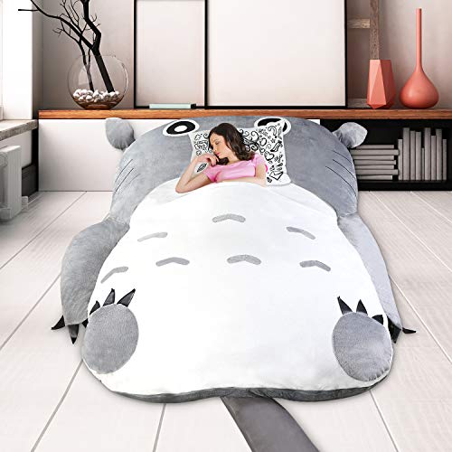 Totoro Double Bed Sleeping Bag Pad Sofa Bed Mattress for Both Kids Or Adult (. - Thumbnail 2