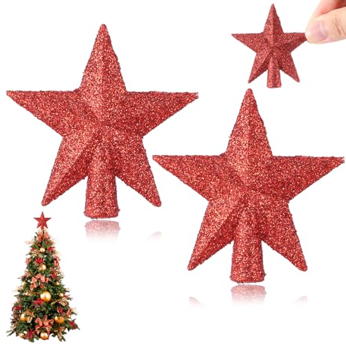 2 Stück Mini Glitzernde Weihnachtsbaumschmuck, Abeillo...