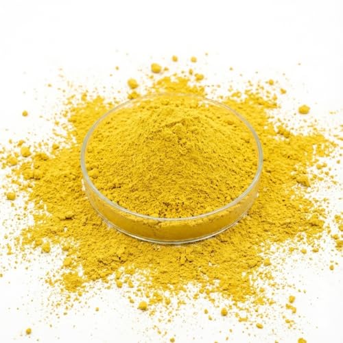 Image of Iron Oxide Pigment Powder Concrete Dye Colors | Vibrant Yellow Powdered Pigments for Cement, Mortar, Bricks, Tiles, Paint, Plaster & DIY Projects (100 gm, Pack of 1)