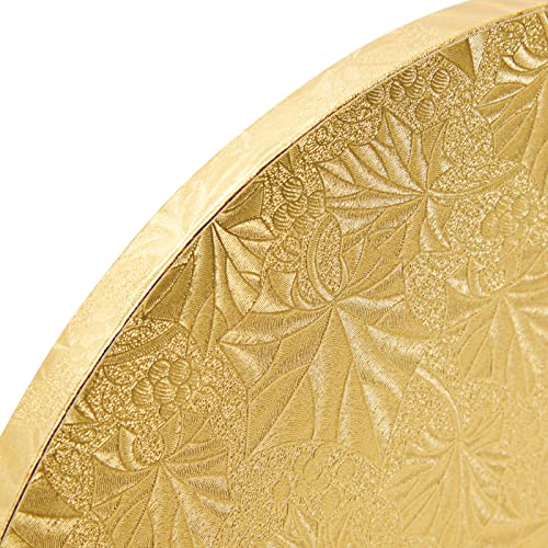 3 Pack Gold 12 Inch Cake Drums For Baking, Round Cake Boards For Desserts, Bakery #TOP2