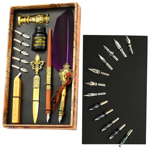 Kit stylo plume calligraphie vintage, le coffret cadeau idéal