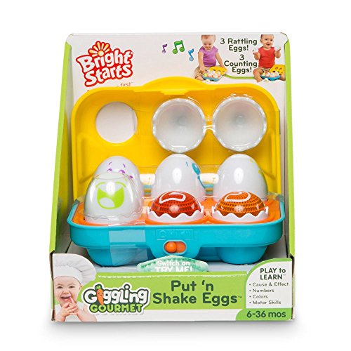 Jouet Oeufs Put ’n Shake Bright Starts boîte d'œufs éducative