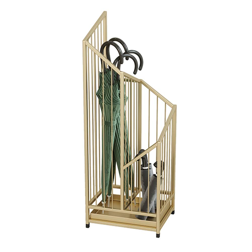 GYRAZXS Umbrella Stand Holder for Canes and Walking Sticks - Indoor/Outdoor Organizer with Drip Tray, Rustproof Metal