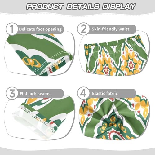 Toddler Girls Leggings Printed Yoga Pants Leggings Patola Design Bandhani for Kids3