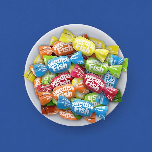 SWEDISH FISH Chews Soft & Chewy Candy, Bulk Candy, 12-2.12 oz Bags - image 6