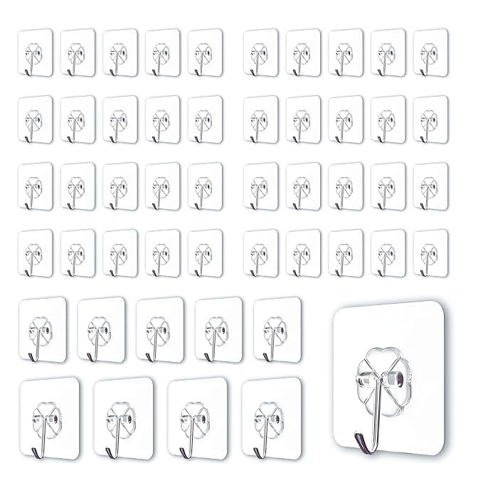 ITALIX Adhesive Wall Hooks - No Drill! -1