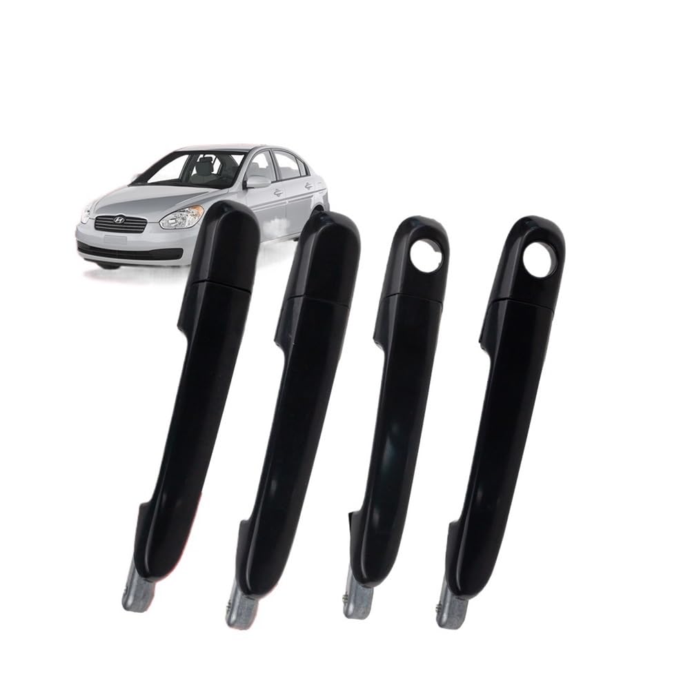 BIKKJBK Car Vehicle Door Handle Door Outer Handle Black for Accent 2006-2011 82650-1E000 82660-1E000 83650-1E000 83660-1E000