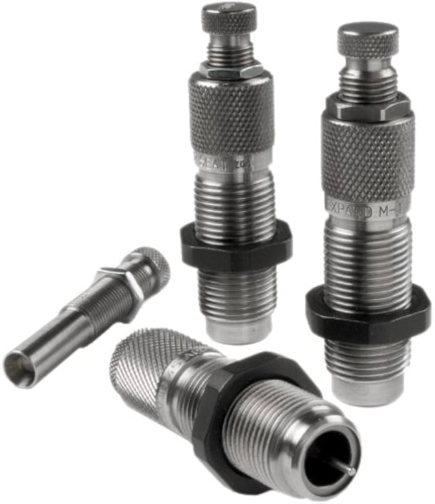 Amazon.com : Lyman 7680112 380 Auto Carbide 3 Die Set : Tap And