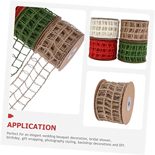 Ruban jute pour décoration de sapin et couronnes de Noël Operitacx