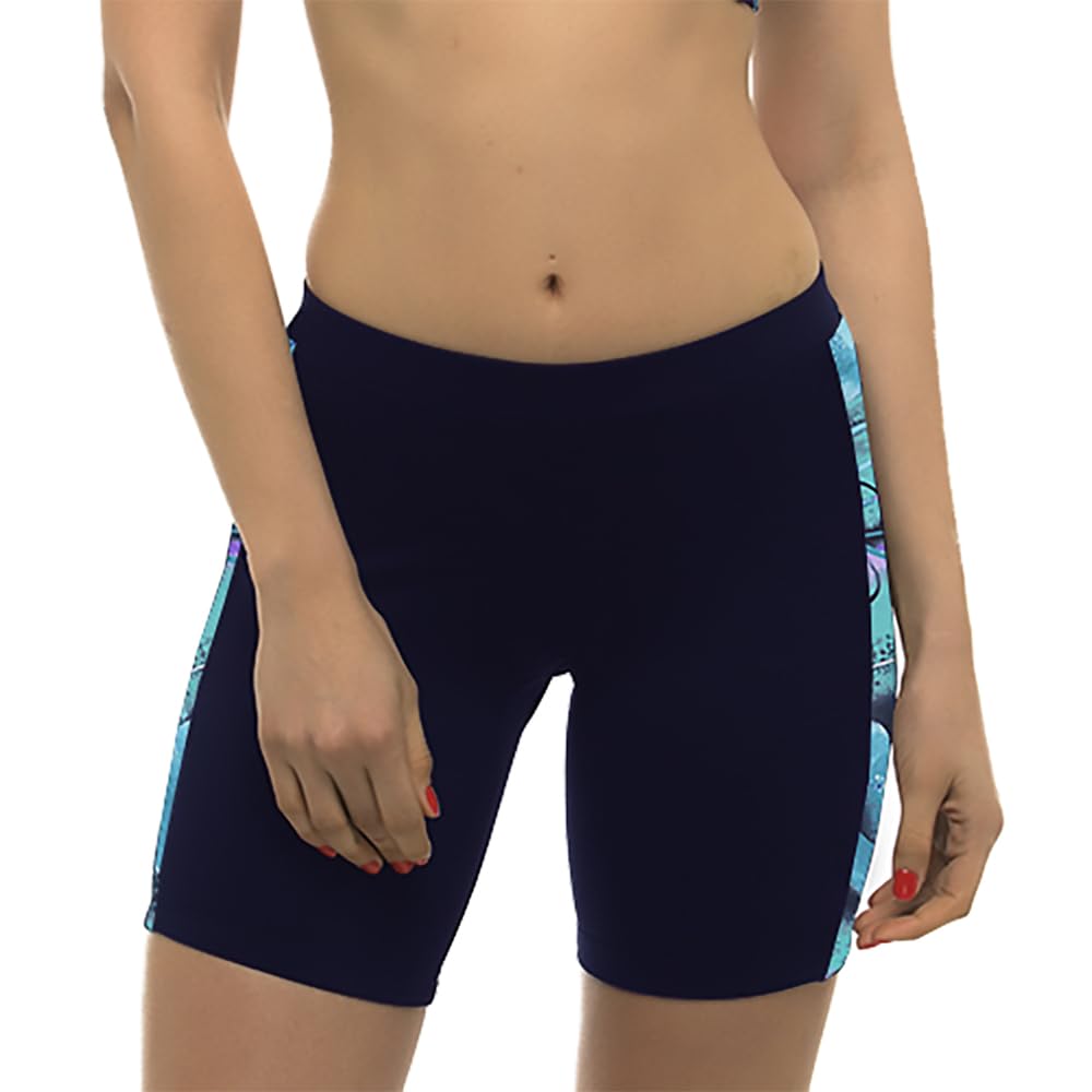 private island Women UPF 50+ Skinny Beach Board Shorts Swimsuit Hot Pants Bathing Swim Rash Guard Bottom (YSP)-picture-17