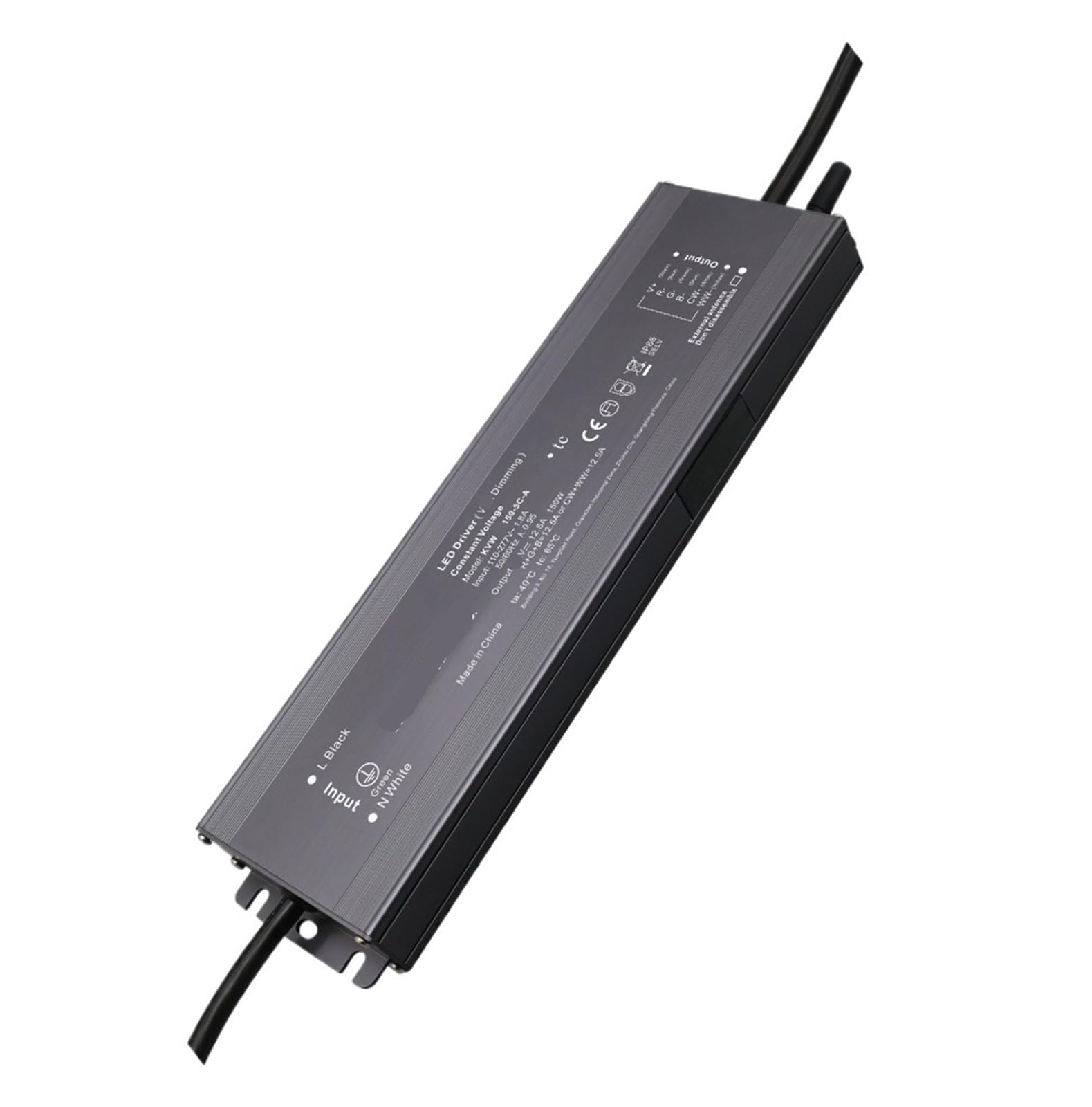 NVSFZGIYG KVW60W-200W Driver led Light Power Supply 12 Volt dimming Full Color(24V 150W)
