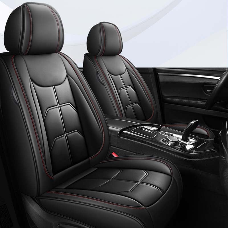 Housse de siege voiture cuir PU noir confort et securite airbag
