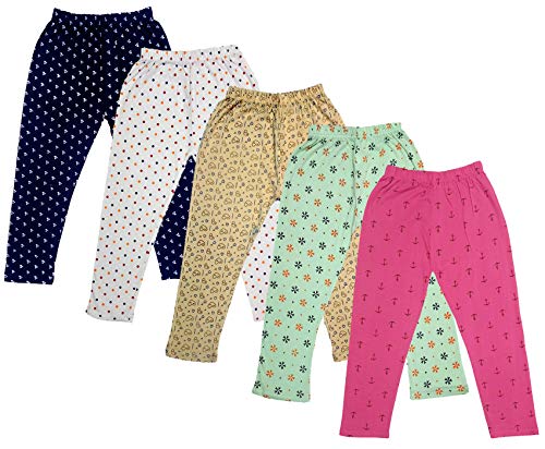 Image of indi weaves Girls Super Soft Cotton Solid Capri Pants Pack of 2