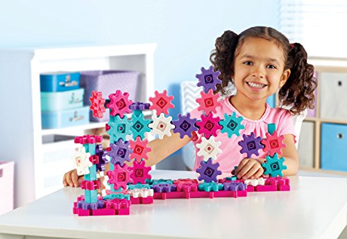 Learning Resources Gears! Gears! Gears! Deluxe Building Set Pink - 100 Pieces, Ages 3+ Stem Toys, Gears For Kids, Preschool Building Sets #TOP3