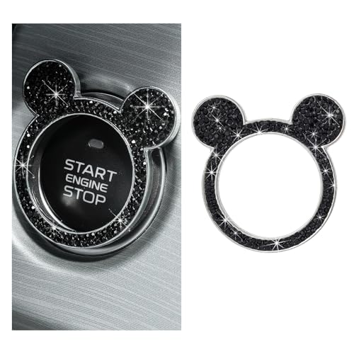 Wevdn Bling Car Engine Start Button Cover, Rhinestone...