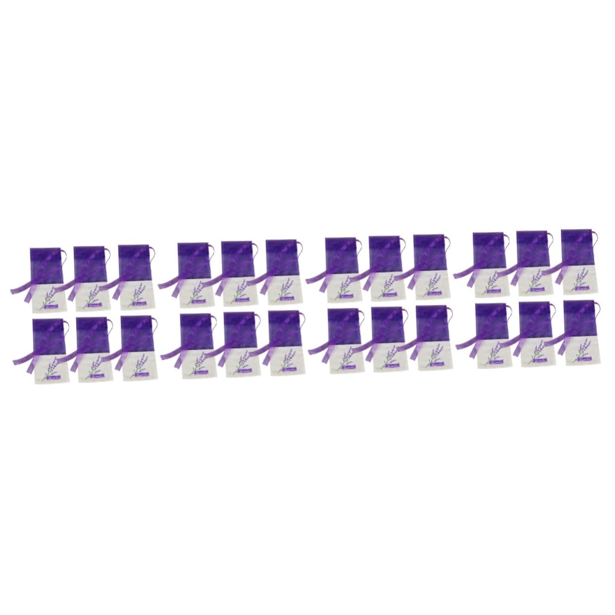DECHOUS 120stücke Lavendel Duftsäckchen Leere Organzasäckchen Mit Klassischer Blauen Und Weißen Porzellanstickerei Für Getrocknete Kräuter Und Lavendel Tragbar Mit Band Für Sicheren