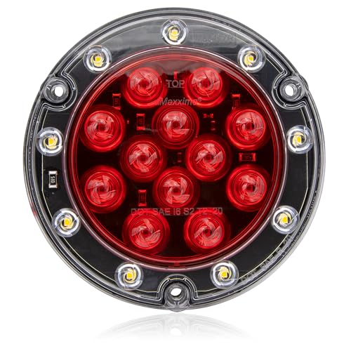 Lámpara LED roja ultra delgada Maxxima M85417R para vehículos