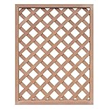 アイガーデン(igarden) アイウッド人工木製 ラティス ナチュラル 1枚 高さ120cm幅90cm厚み3.5cm クロス 格子タイプ 塗装不要 シロアリ防止 日除け 境界フェンス アイガーデンオリジナル 樹脂製 目隠し ディスプレー フェンス パーティション ガーデンファニチャー トレリス 間仕切り (ナチュラル, W90H120)