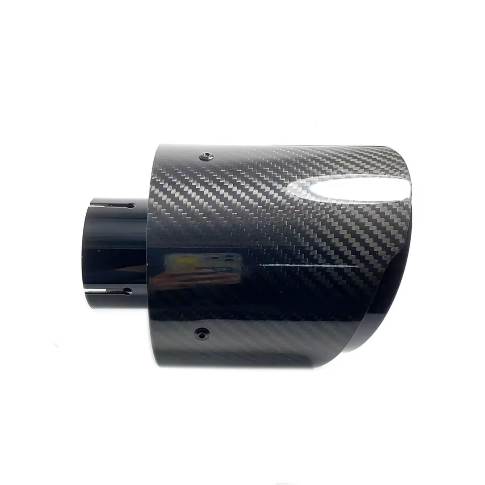 Terminales Escape Tubo Escape Brillante S Universales Coche Salida Carbono Acero Inoxidable Boquillas 130 Mm Punta Silenciador(ID 60mm-OD 76mm)