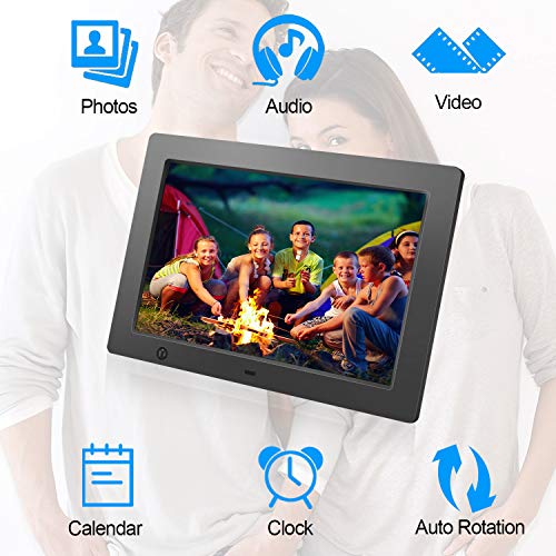 Digital Picture Frame 10.1 inch - Slideshow Electronic Photo Display with Motion Sensor and Auto-Rotation/180°HD IPS/Background Music/Calendar/Remote Control by FLYAMAPIRIT - Thumbnail 5
