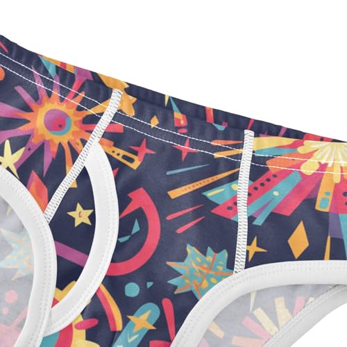 KLL Firework Pattern Baby Boys Pure Cotton Briefs Underwear Cute Children Panties4