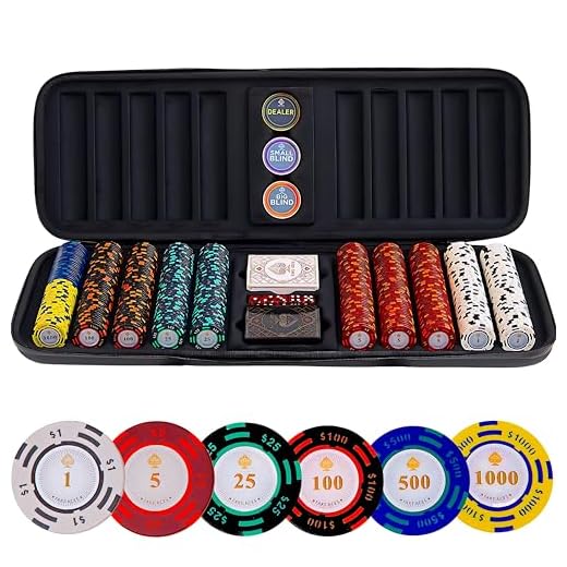 Fake ACES-500 Piece 14 Gram Clay Composite Poker Chip Set with Case. Premium Playing Cards. 5X Dice Casino Quality Poker Chips with Denominations-Numbered. Texas Holdem Poker Set-Casino Games