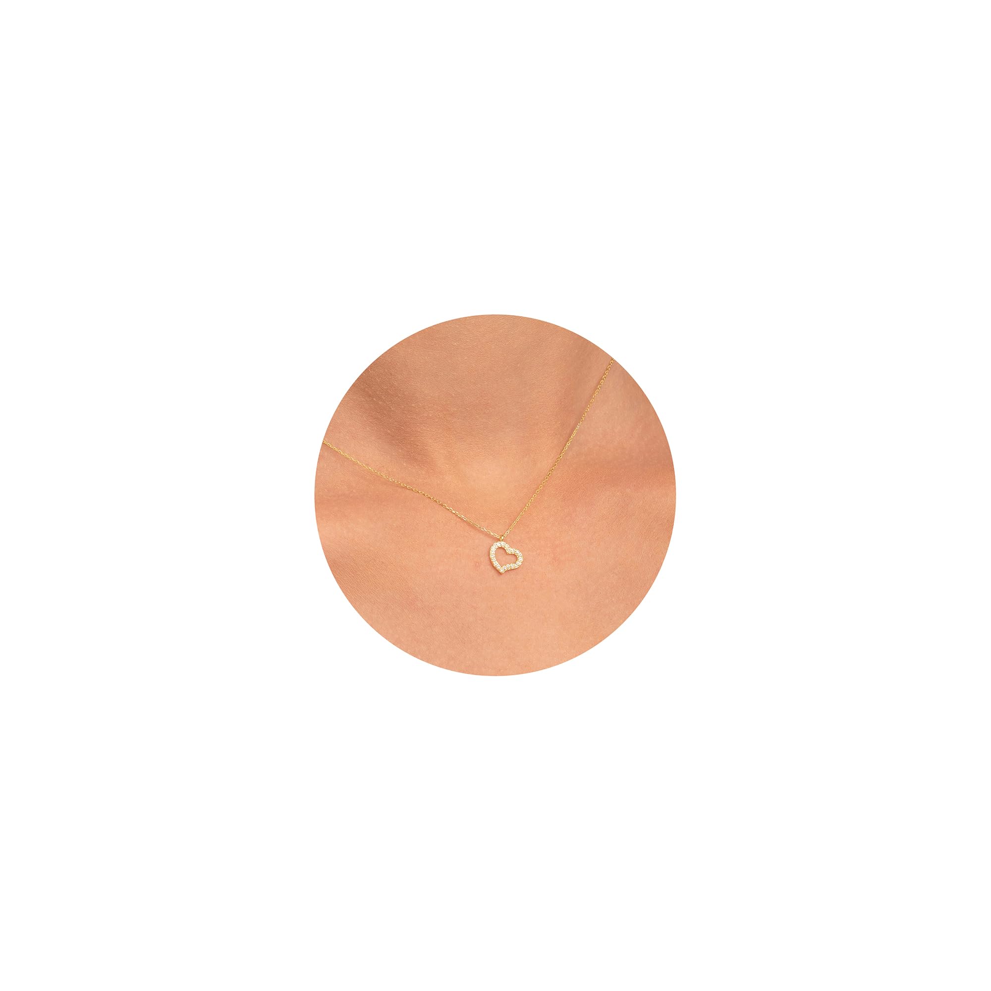 TINGN Geschenke zum Muttertag für Sie - Herz Kette Gold/Weißgold Vergoldet Herz Anhänger Kette Halskette Mädchen Geburtstag Geschenke für Frauen, Geschenk Muttertag für Frauen Mädchen Schmuck