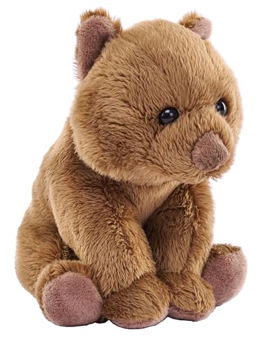 Wild Republic Pocketkins Eco Wombat, Plüschtier, 12 cm, Plüschspielzeug, Hergestellt aus recycelten Materialien, Umweltfreundlich