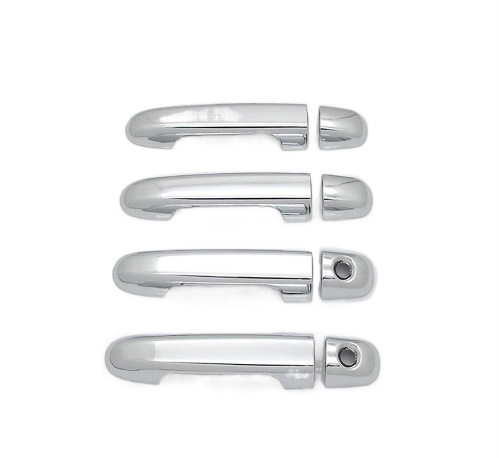 Drezzo Car Exterior Door Handle for Hyundai I20 2008-2013 Chrome Car Side Door Handle Cover Trim(2 Keyholes)