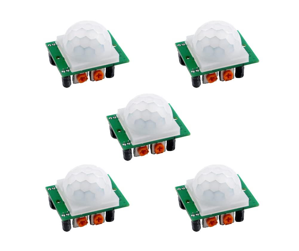 DIYmallHC-SR501 Pir Infrared IR Sensor Body Motion Module for Arduino (Pack of 5pcs)
