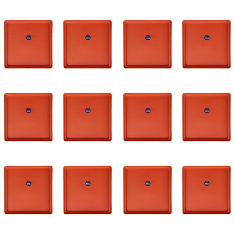 KWEL UV Treated Square Bottom Tray, Plate for Garden Saucer Size 6 inch -Terracotta Plant Saucer Gamla for Indoor Home Decor & Outdoor Balcony Garden (Pack of 12) (B0D7Q5R1RS) Amazon Price History, Amazon Price Tracker