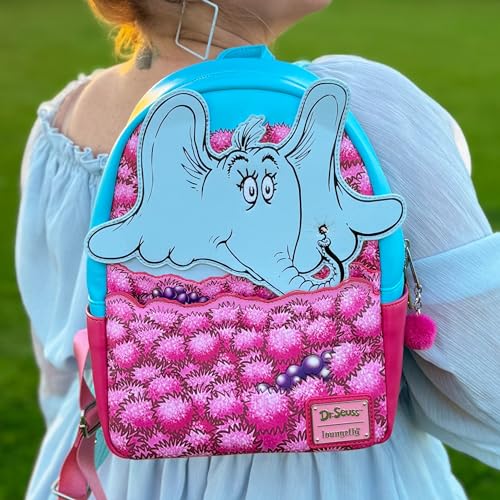 Loungefly Dr Seuss Horton Hears A Who Floral Elephant Double Strap Shoulder Bag Mini Backpack4