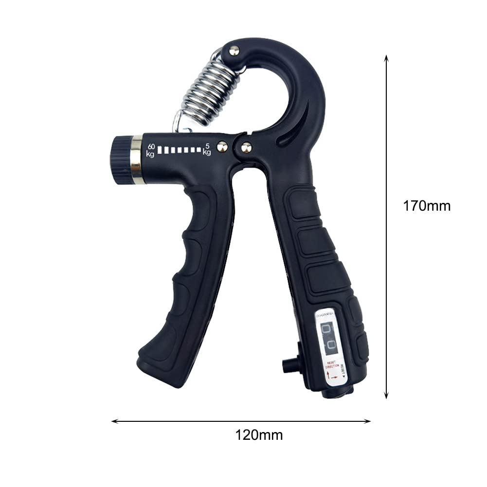 MRKU Digitales Kraftmessgerät mit Dynamometer und hautfreundlichem Handgriff (5–60 kg einstellbar) zur Stärkung der Unterarmmuskulatur.