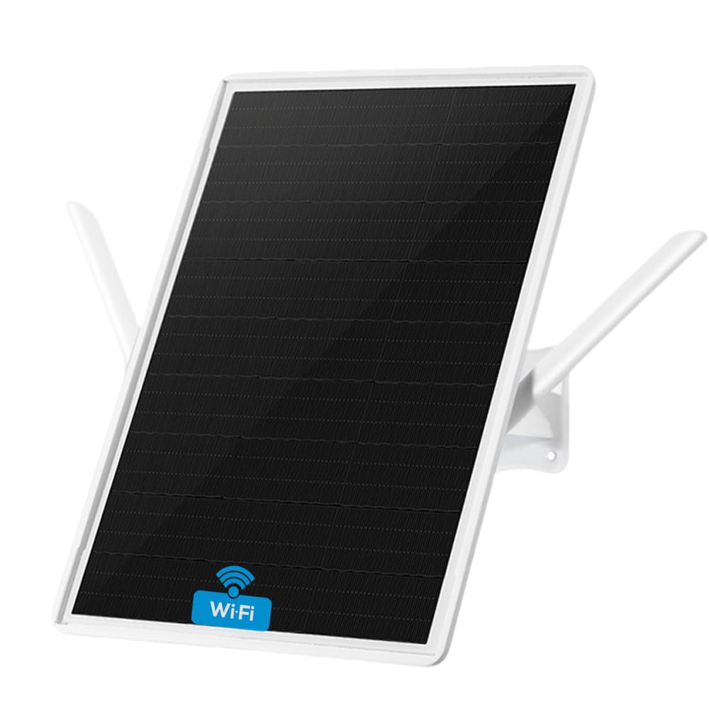 Repeteur WiFi Solaire Batterie Exterieur sans Fil, Puissant Amplificateur WiFi Couvre100-mètres, Outdoor répéteur WiFi Extender 2.4Ghz 300Mbps, Idéal pour Les Grands Espaces éloignés