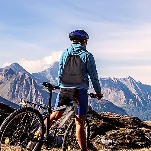 Trekkoordzakken, Waterdichte sporttas met trekkoord Unisex PE-trekkoordtas Meisjesjongens, gymtas Trekkoordtas met… - Image 8