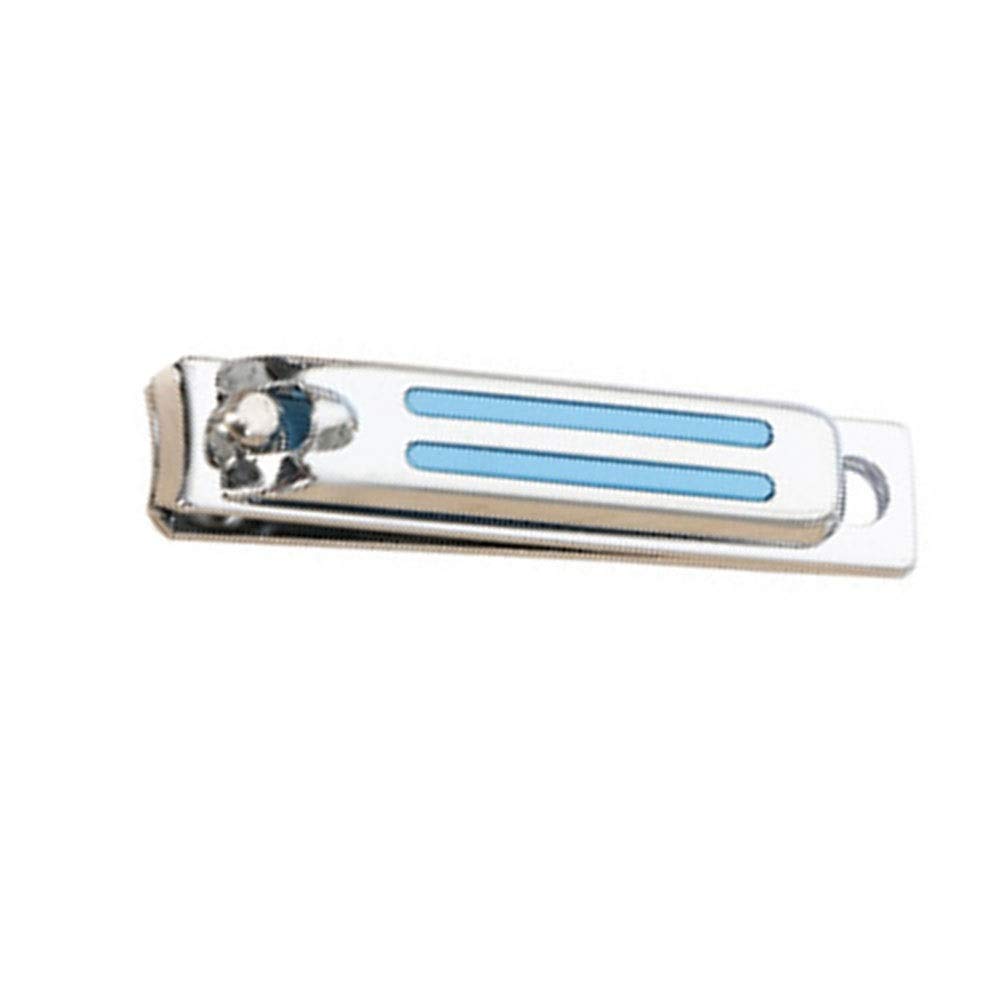 GFJTJAO Tijeras Uñas Clippers de uñas niños Adultos de Acero al Carbono Clippers de uñas Azul 1.2 * 5.5cm Clippers de uñas portátiles