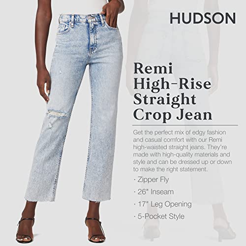 HUDSON Women's Remi High-Rise Straight Leg Ankle Jean3