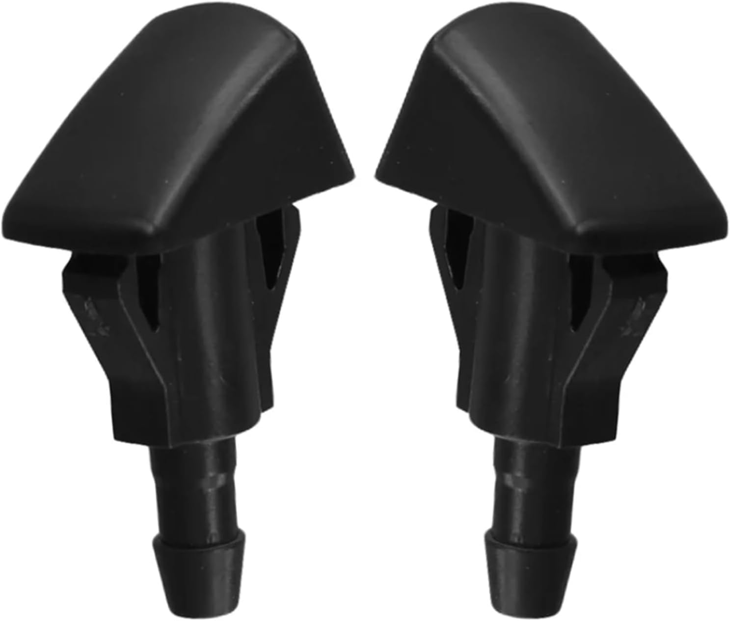Front Windshield Washer Nozzle Jet Set for Honda City 2015-2020, Replaces 76810-T9J-H01, Car Windscreen Wiper Spray Water Nozzle, Black ABS, OEM-Style Direct Replacement, 2PCS
