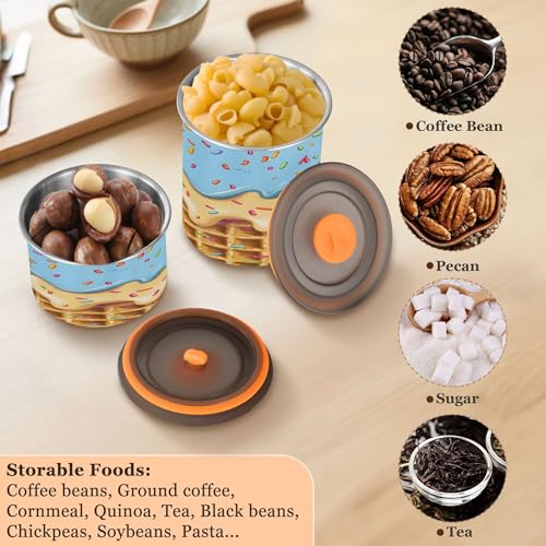 Recipiente hermético para café de acero inoxidable Kigai 17 oz miniatura 6