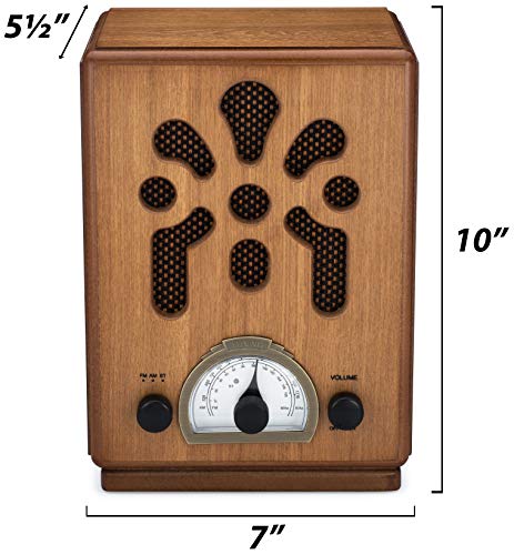 Snapklik.com : ClearClick Classic Vintage Retro Style AM/FM Radio