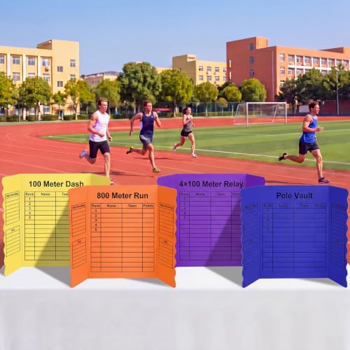 Mooliwe 10 Pack 21" x 14" Rainbow Trifold Poster Board Tri Fold Boards Foldable Corrugated Presentation Display Scalloped Borders for Science Fair Events School Projects Exhibitions - Image 6