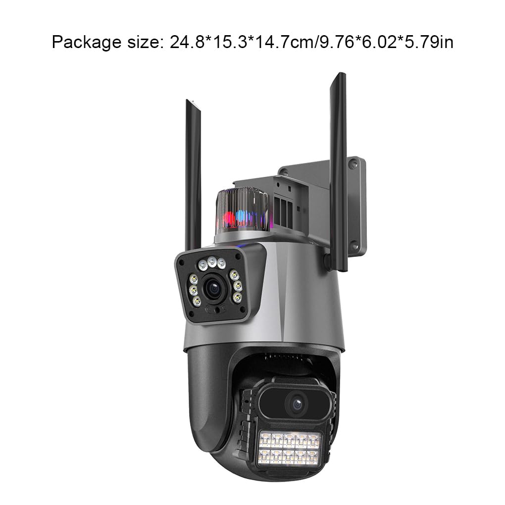 Ailan Objectif de caméra HD 4K, projecteur de sécurité sans Fil, caméra de