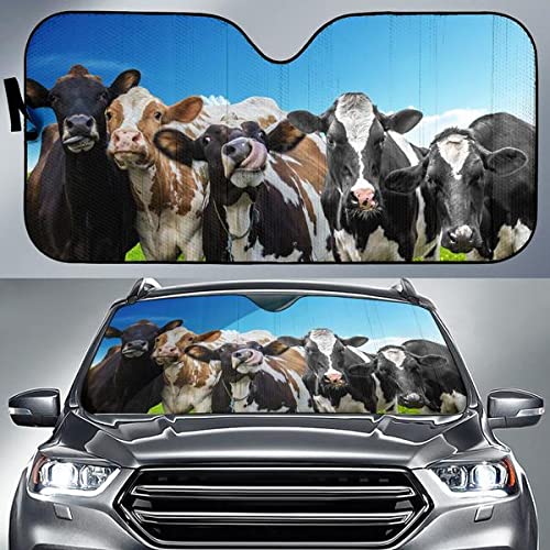 Couverture pare-brise vache amusante et imperméable pour protéger votre voiture