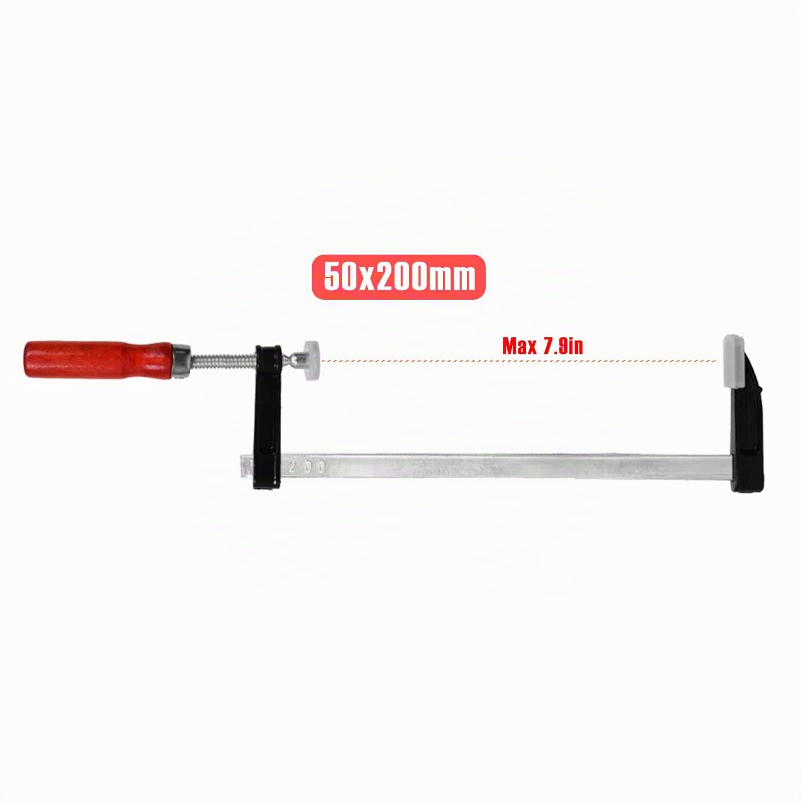 Serre Joint, Jeu de Serre-joint à une Main Légers 10 Pièces avec Libération Rapide, Largeur de Serrage 150/200/300mm, Profondeur de Serrage 50 mm