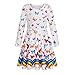 Covermason Baby Mädchen Kleider Langarm, Rundhals Mädchenkleid Mit Schmetterling Drucken Prinzessinenkleid Partykleid Brautkleid Hochzeitskleid Knielangkleid